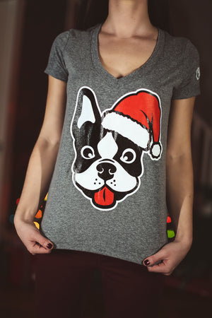 Santa Paws V Neck Shirt