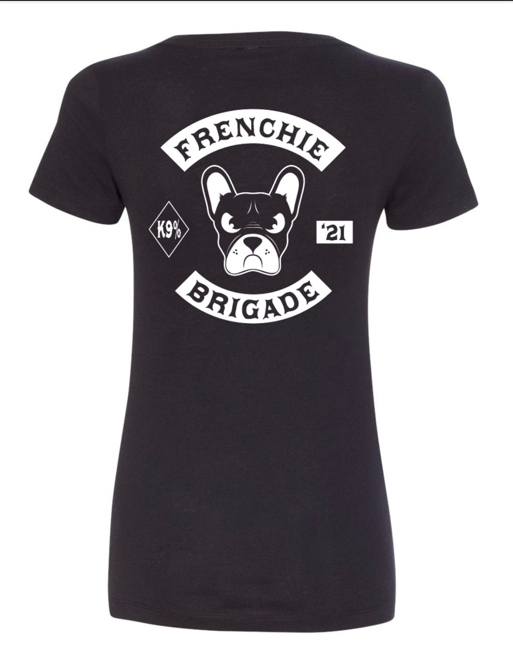Frenchie Brigade  V Neck Shirt